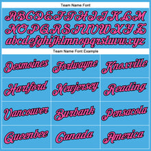 Load image into Gallery viewer, Custom Sky Blue Pink-Black Performance T-Shirt