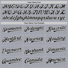 Charger l'image dans la galerie, Custom Gray Black Pinstripe White Authentic Sleeveless Baseball Jersey