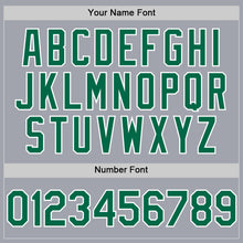 Charger l'image dans la galerie, Custom Gray Kelly Green-White Authentic Sleeveless Baseball Jersey