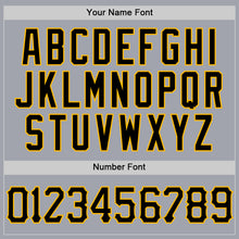 Charger l'image dans la galerie, Custom Gray Black-Gold Authentic Sleeveless Baseball Jersey