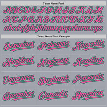 Charger l'image dans la galerie, Custom Gray Pink-Kelly Green Authentic Sleeveless Baseball Jersey