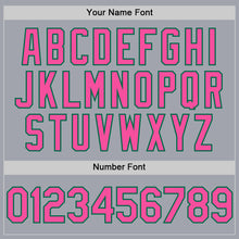 Charger l'image dans la galerie, Custom Gray Pink-Kelly Green Authentic Sleeveless Baseball Jersey