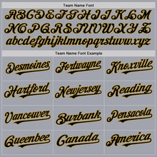 Charger l'image dans la galerie, Custom Gray Black-Old Gold Authentic Sleeveless Baseball Jersey