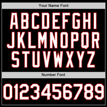 Laden Sie das Bild in den Galerie-Viewer, Custom Black White-Red Authentic Sleeveless Baseball Jersey