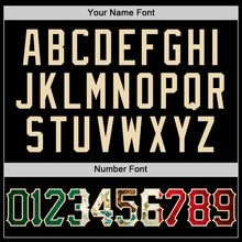 Charger l'image dans la galerie, Custom Black Vintage Mexican Flag-Cream Authentic Sleeveless Baseball Jersey