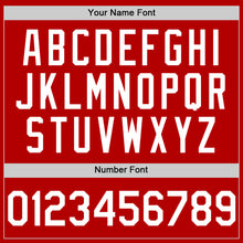 Charger l'image dans la galerie, Custom Red White Authentic Sleeveless Baseball Jersey