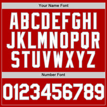 Charger l'image dans la galerie, Custom Red White-Gray Authentic Sleeveless Baseball Jersey