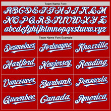 Charger l'image dans la galerie, Custom Red White-Royal Authentic Sleeveless Baseball Jersey