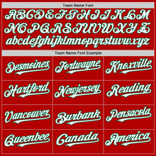 Charger l'image dans la galerie, Custom Red White-Kelly Green Authentic Sleeveless Baseball Jersey