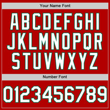 Charger l'image dans la galerie, Custom Red White-Kelly Green Authentic Sleeveless Baseball Jersey