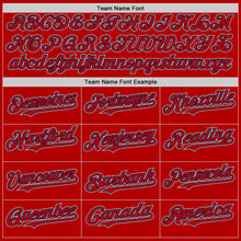 Charger l'image dans la galerie, Custom Red Navy-Gray Authentic Sleeveless Baseball Jersey