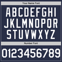 Charger l'image dans la galerie, Custom Navy White Authentic Sleeveless Baseball Jersey