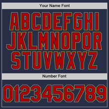 Charger l'image dans la galerie, Custom Navy Red-Old Gold Authentic Sleeveless Baseball Jersey