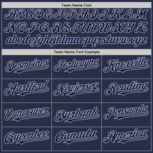 Charger l'image dans la galerie, Custom Navy Gray Authentic Sleeveless Baseball Jersey