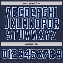 Charger l'image dans la galerie, Custom Navy White-Light Blue Authentic Sleeveless Baseball Jersey