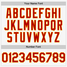 Charger l'image dans la galerie, Custom White Red-Gold Authentic Sleeveless Baseball Jersey