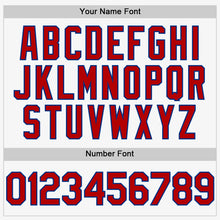 Charger l'image dans la galerie, Custom White Red-Royal Authentic Sleeveless Baseball Jersey