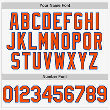 Charger l'image dans la galerie, Custom White Orange-Royal Authentic Sleeveless Baseball Jersey