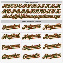 Charger l'image dans la galerie, Custom White Green-Orange Authentic Sleeveless Baseball Jersey