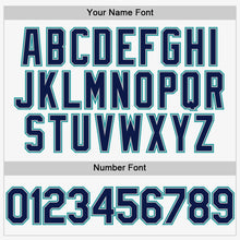 Charger l'image dans la galerie, Custom White Navy Gray-Teal Authentic Sleeveless Baseball Jersey