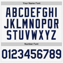 Laden Sie das Bild in den Galerie-Viewer, Custom White Navy-Gray Authentic Sleeveless Baseball Jersey