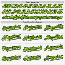 Charger l'image dans la galerie, Custom White Neon Green-Black Authentic Sleeveless Baseball Jersey