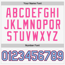 Charger l'image dans la galerie, Custom White Light Blue Black-Pink Authentic Sleeveless Baseball Jersey