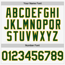 Charger l'image dans la galerie, Custom White Green-Gold Authentic Sleeveless Baseball Jersey