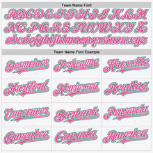 Laden Sie das Bild in den Galerie-Viewer, Custom White Kelly Green-Pink Authentic Sleeveless Baseball Jersey