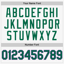 Laden Sie das Bild in den Galerie-Viewer, Custom White Kelly Green-Purple Authentic Sleeveless Baseball Jersey