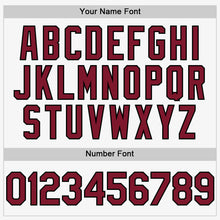 Charger l'image dans la galerie, Custom White Crimson-Black Authentic Sleeveless Baseball Jersey