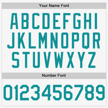 Charger l'image dans la galerie, Custom White Teal Authentic Sleeveless Baseball Jersey