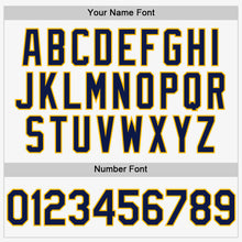 Charger l'image dans la galerie, Custom White Navy-Gold Authentic Sleeveless Baseball Jersey