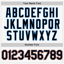 Load image into Gallery viewer, Custom White Black Electric Blue-Orange Authentic Sleeveless Baseball Jersey