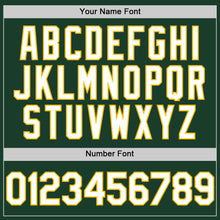 Charger l'image dans la galerie, Custom Green White-Gold Authentic Sleeveless Baseball Jersey