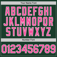 Charger l'image dans la galerie, Custom Green Pink-White Authentic Sleeveless Baseball Jersey