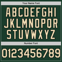 Laden Sie das Bild in den Galerie-Viewer, Custom Green Cream-Black Authentic Sleeveless Baseball Jersey