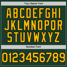 Charger l'image dans la galerie, Custom Green Gold-Black Authentic Sleeveless Baseball Jersey