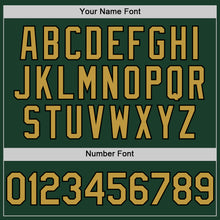 Load image into Gallery viewer, Custom Green Old Gold-Black Authentic Sleeveless Baseball Jersey