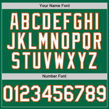 Charger l'image dans la galerie, Custom Kelly Green White-Orange Authentic Sleeveless Baseball Jersey