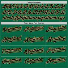 Charger l'image dans la galerie, Custom Kelly Green Black-Old Gold Authentic Sleeveless Baseball Jersey