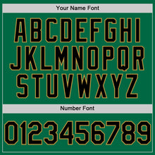 Charger l'image dans la galerie, Custom Kelly Green Black-Old Gold Authentic Sleeveless Baseball Jersey