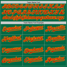 Load image into Gallery viewer, Custom Kelly Green Red-Gold Authentic Sleeveless Baseball Jersey