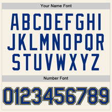 Charger l'image dans la galerie, Custom Cream Royal-Gold Authentic Sleeveless Baseball Jersey