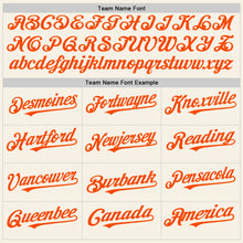 Charger l'image dans la galerie, Custom Cream Orange Authentic Sleeveless Baseball Jersey