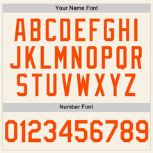 Charger l'image dans la galerie, Custom Cream Orange Authentic Sleeveless Baseball Jersey