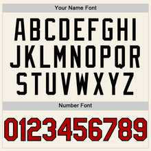 Laden Sie das Bild in den Galerie-Viewer, Custom Cream Red-Black Authentic Sleeveless Baseball Jersey