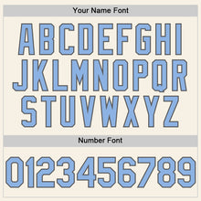 Laden Sie das Bild in den Galerie-Viewer, Custom Cream Light Blue-Steel Gray Authentic Sleeveless Baseball Jersey