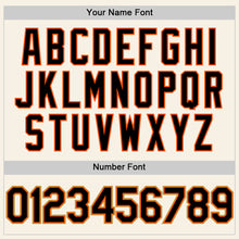 Charger l'image dans la galerie, Custom Cream Black Orange-Old Gold Authentic Sleeveless Baseball Jersey