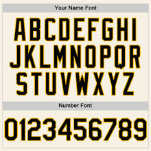 Charger l'image dans la galerie, Custom Cream Black-Gold Authentic Sleeveless Baseball Jersey